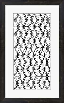 Framed Circles White Square II Print