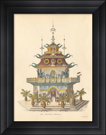 Framed Pavillion Chinois Print
