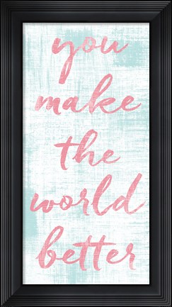 Framed Dry Brush Inspiration II Print