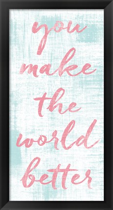 Framed Dry Brush Inspiration II Print