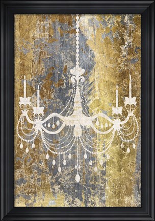 Framed Gilded Chandelier Print