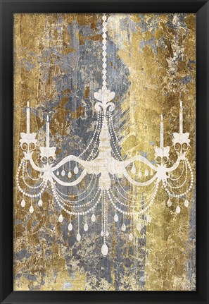 Framed Gilded Chandelier Print