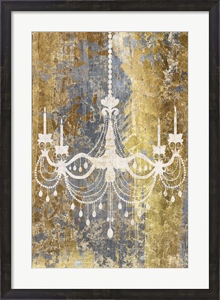 Framed Gilded Chandelier Print