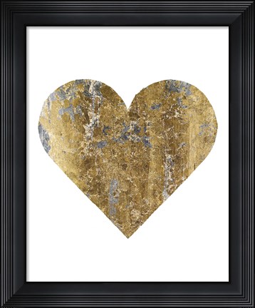 Framed Gilded Hipster Love Print