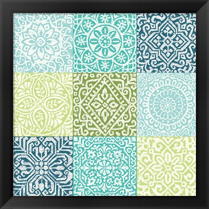 Framed Amadora Blue Print