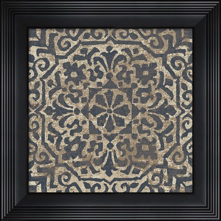 Framed Amadora with Brown Square VIII Print