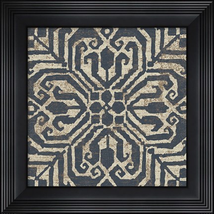 Framed Amadora with Brown Square VII Print
