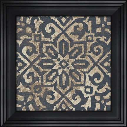 Framed Amadora with Brown Square IX Print