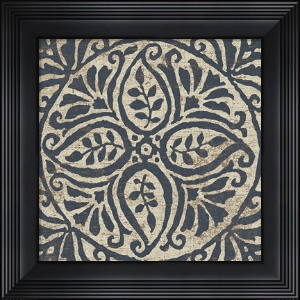 Framed Amadora with Brown Square IV Print