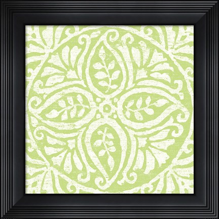 Framed Amadora Blue - Tile IV Print