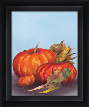 Framed Watercolor Harvest IV Print