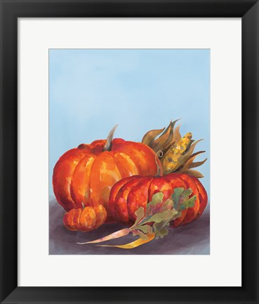 Framed Watercolor Harvest IV Print