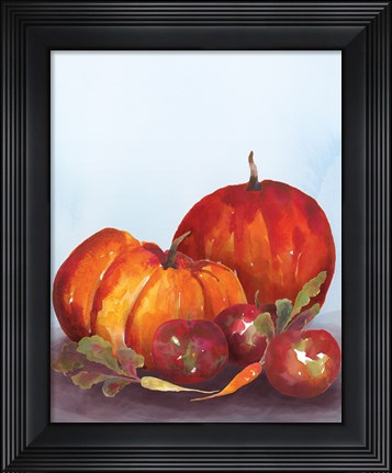 Framed Watercolor Harvest III Print