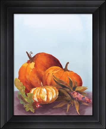 Framed Watercolor Harvest II Print