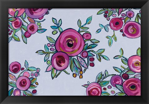 Framed Blossoms and Buds Print