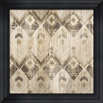 Framed Natural History Lodge Pattern VI Print
