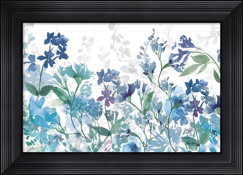 Framed Colors of the Garden Cool Shadows Print