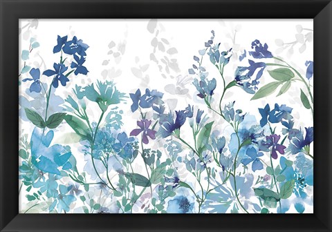Framed Colors of the Garden Cool Shadows Print