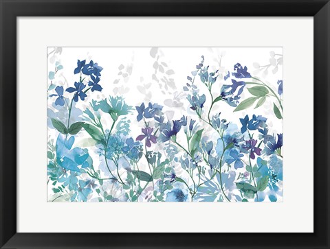 Framed Colors of the Garden Cool Shadows Print