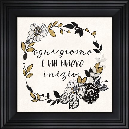 Framed Dream Garden Inspiration I Italian Print
