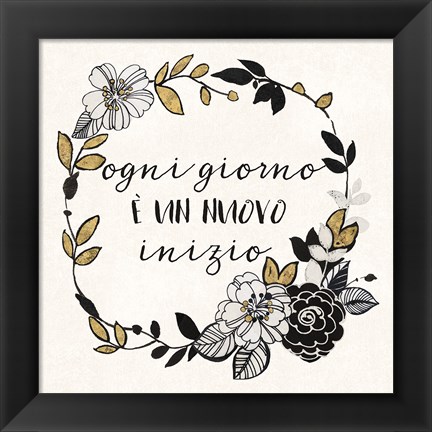 Framed Dream Garden Inspiration I Italian Print