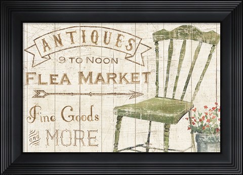 Framed Flea Market Horizontal Print
