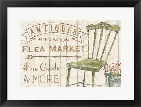 Framed Flea Market Horizontal Print