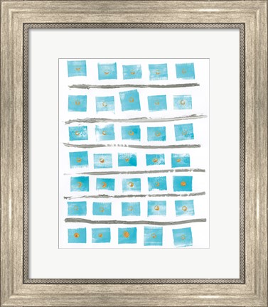 Framed Ocean Blue II Print