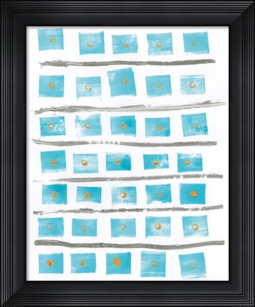 Framed Ocean Blue II Print