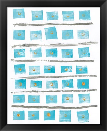 Framed Ocean Blue II Print