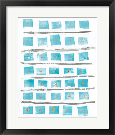 Framed Ocean Blue II Print