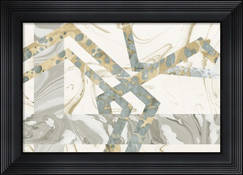 Framed Terrazzo I Crop Print