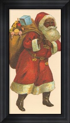 Framed African American Santa III Print