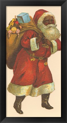 Framed African American Santa III Print