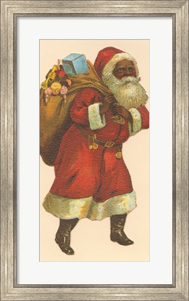 Framed African American Santa III Print