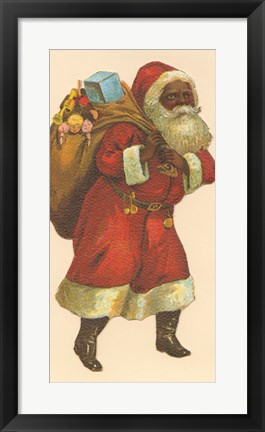 Framed African American Santa III Print