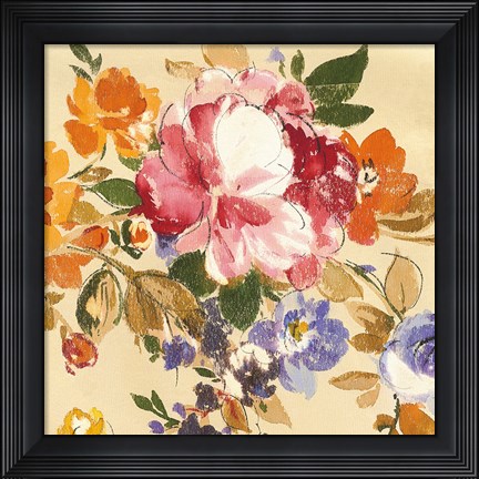 Framed Summer Garden III Print