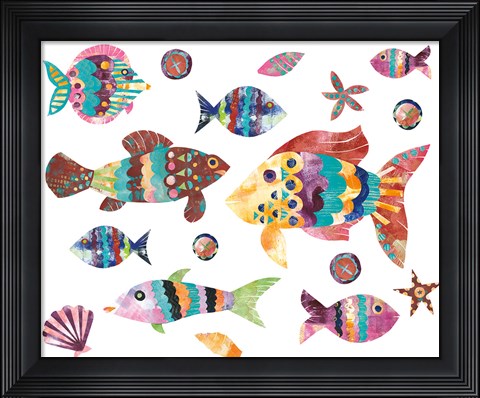 Framed Boho Reef I Print