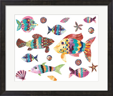 Framed Boho Reef I Print
