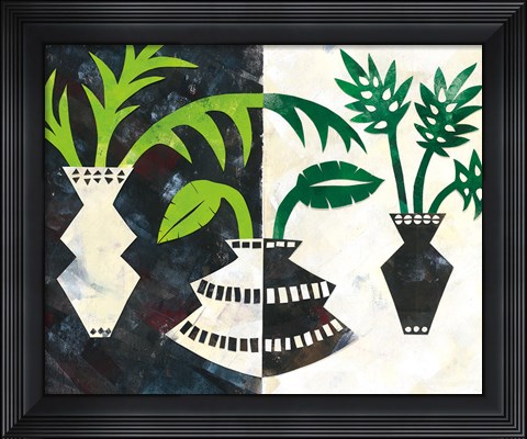 Framed Pretty Palms V Print