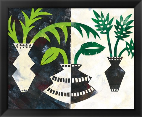 Framed Pretty Palms V Print