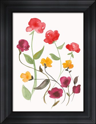 Framed Harriets Light Floral Element Print
