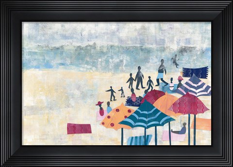 Framed Day at the Beach Print