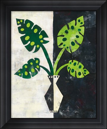 Framed Pretty Palms II Print
