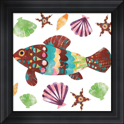 Framed Boho Reef II Print