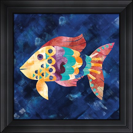 Framed Boho Reef VI Print
