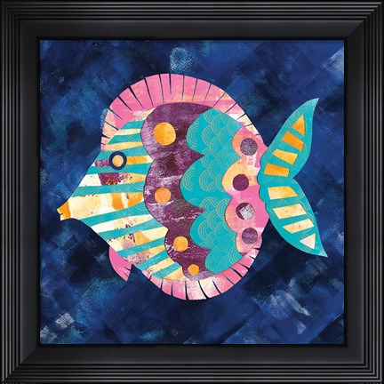 Framed Boho Reef IV Print