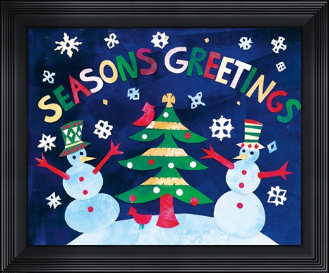 Framed Winter Holiday II Print