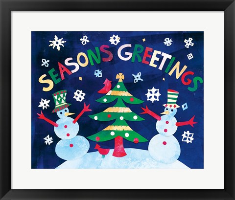 Framed Winter Holiday II Print