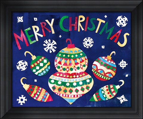 Framed Winter Holiday III Print